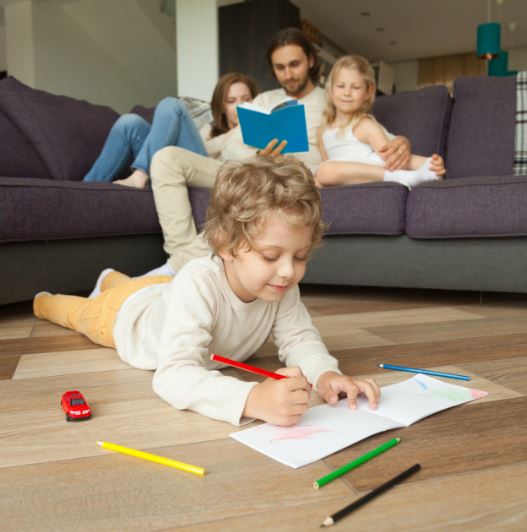 VillaKey family enjoying vacation home