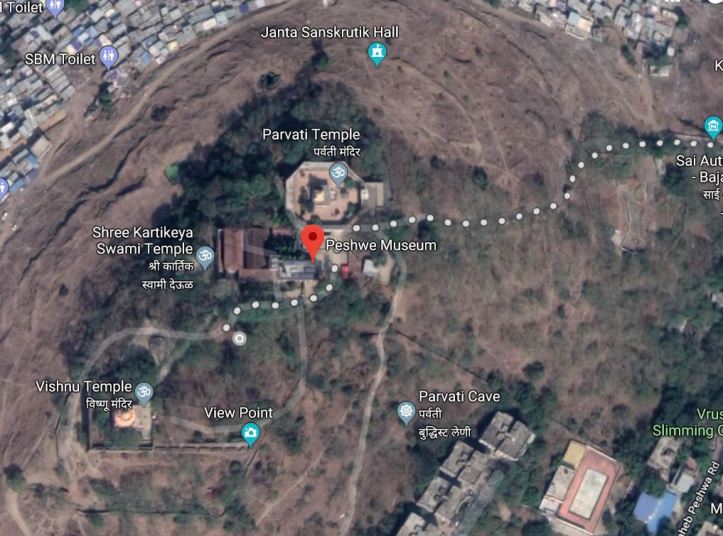 Parvati Hill view from google maps